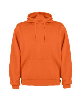 Sweat-shirt capuche avec poche kangourou CAPUCHA orange