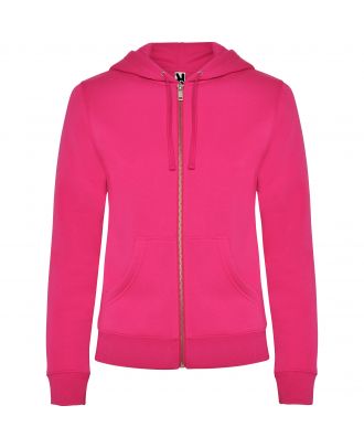 Sweat-shirt femme capuche VELETA rosacé