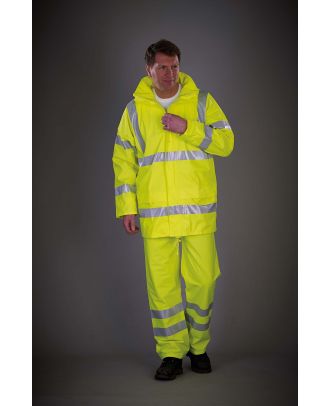 Pantalon de pluie respirant Hi-Vis Soft Flex YHVS451 - Hi Vis Yellow